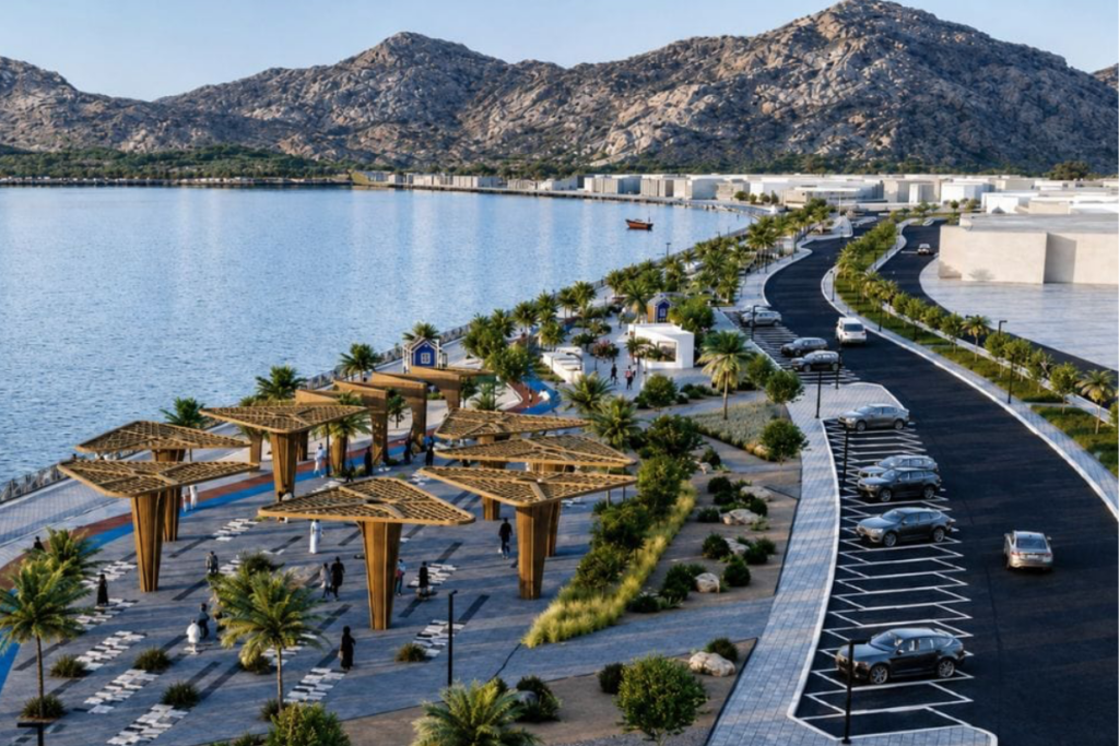 Coastal road leading to Al Rams in Ras Al Khaimah