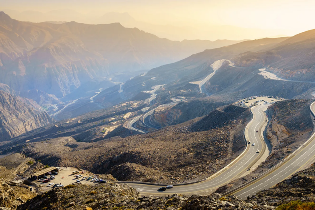 Scenic drive in Ras Al Khaimah mountains