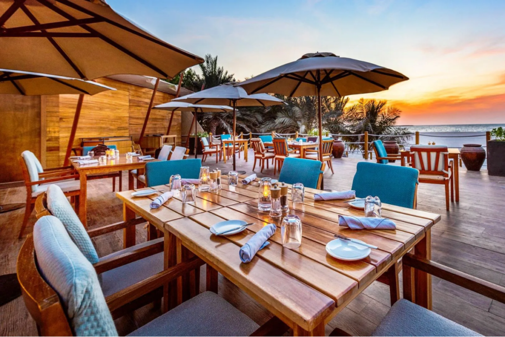 Waterfront dining in Ras Al Khaimah