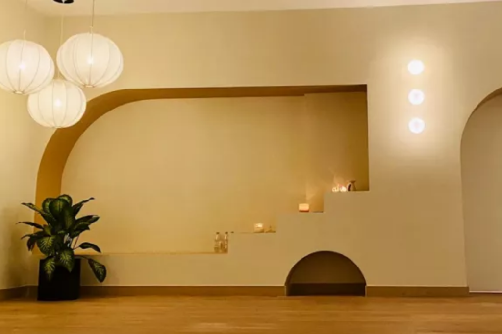 Yoga class at a wellness centre in Ras Al Khaimah
