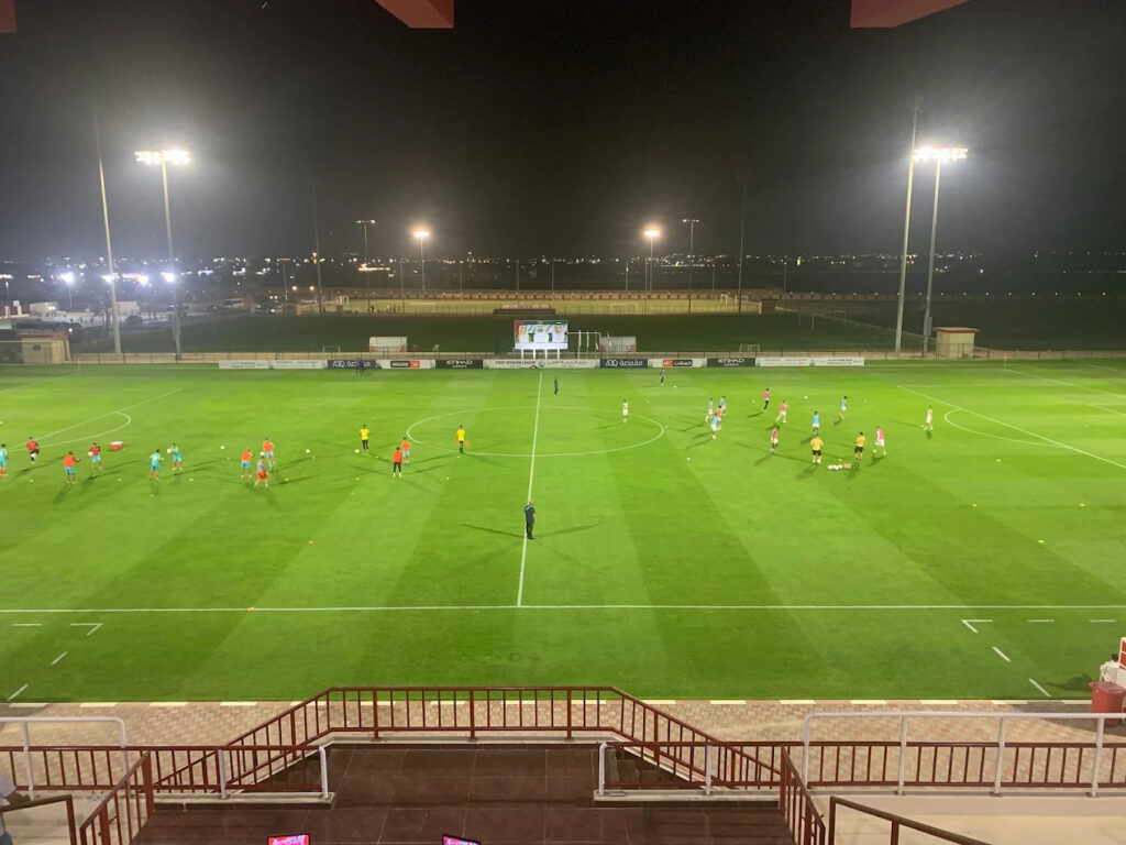 Football facilities at Al Jazeerah Al Hamra Cultural Sports Club