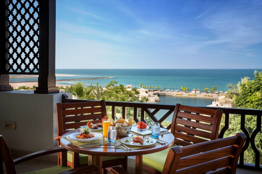 Basilico restaurant with sea views in beachside restaurants Ras Al Khaimah