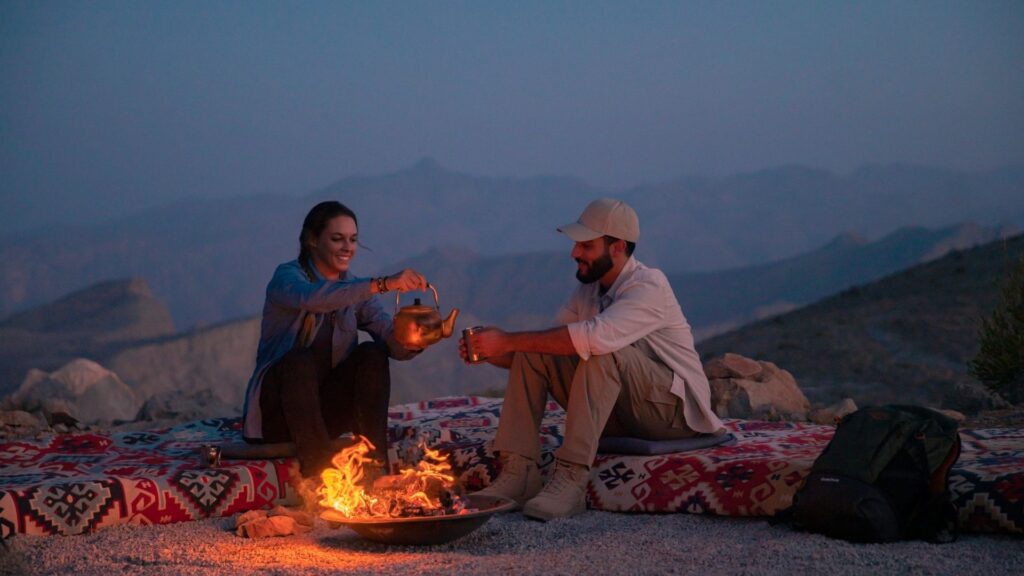 Mountain camping at Jebel Jais Ras Al Khaimah