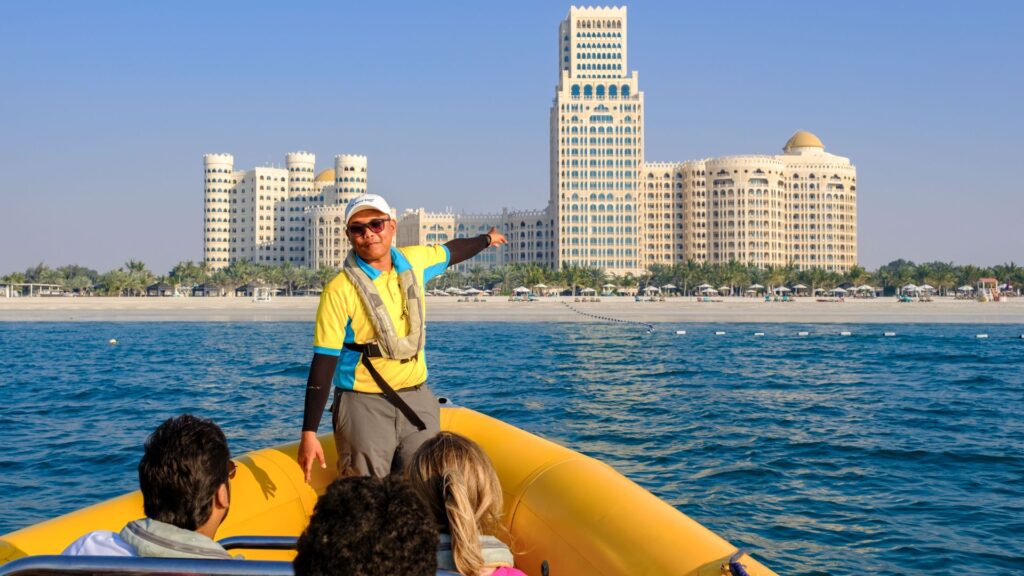 family speedboat tour in Ras Al Khaimah