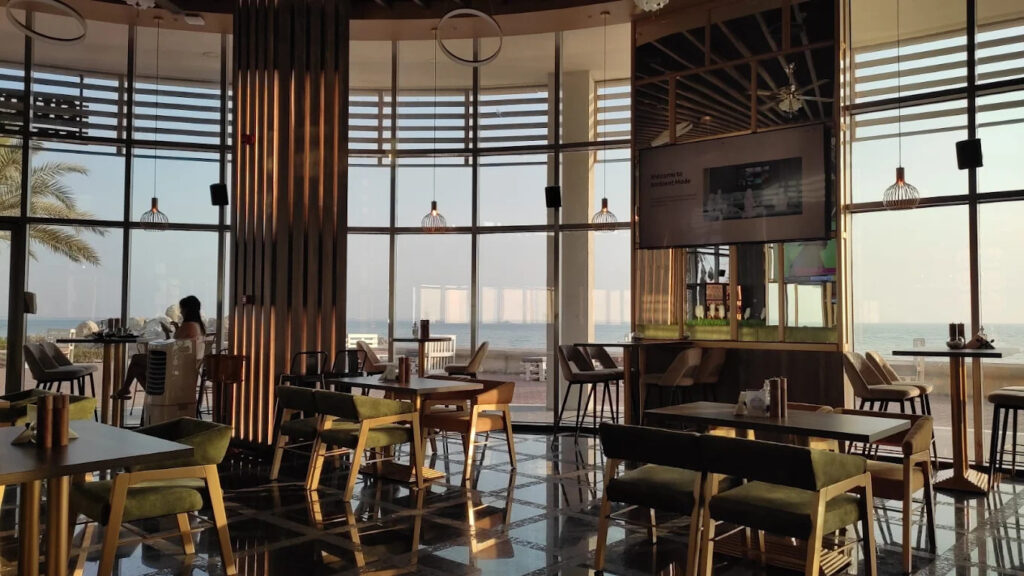 Super Breeze beachfront dining on Al Marjan Island