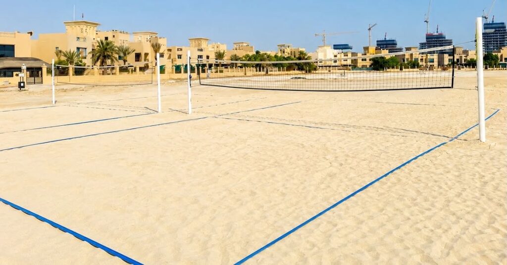 Al Hamra Village Unveils New Dog Park and Beach Volleyball Courts