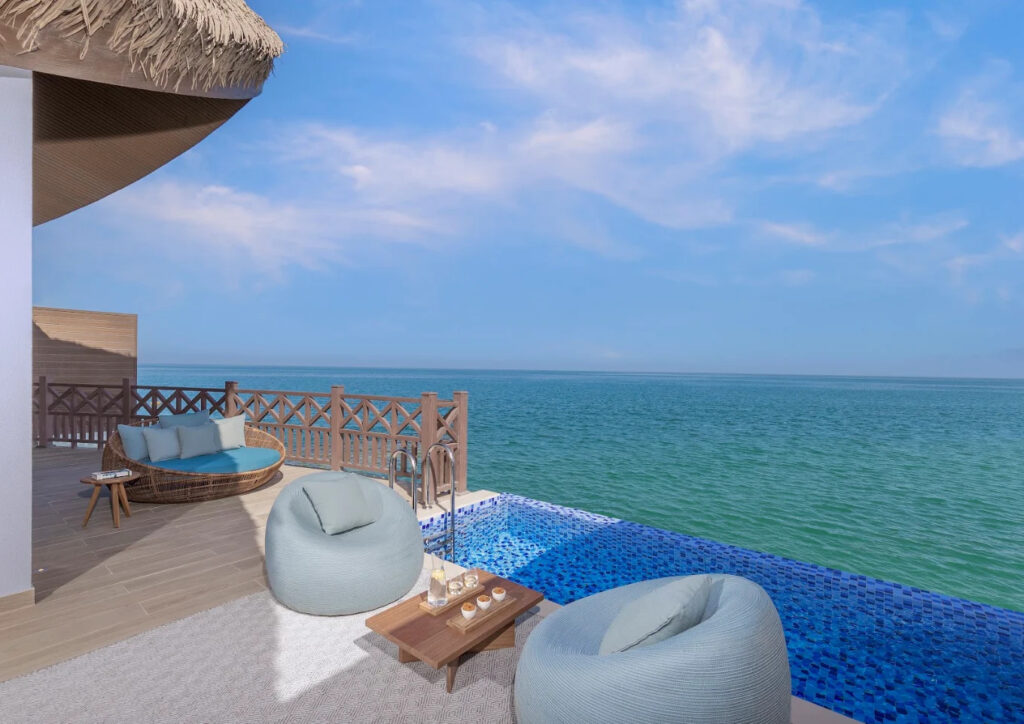 Anantara Mina Al Arab private pool villa in Ras Al Khaimah with overwater luxury