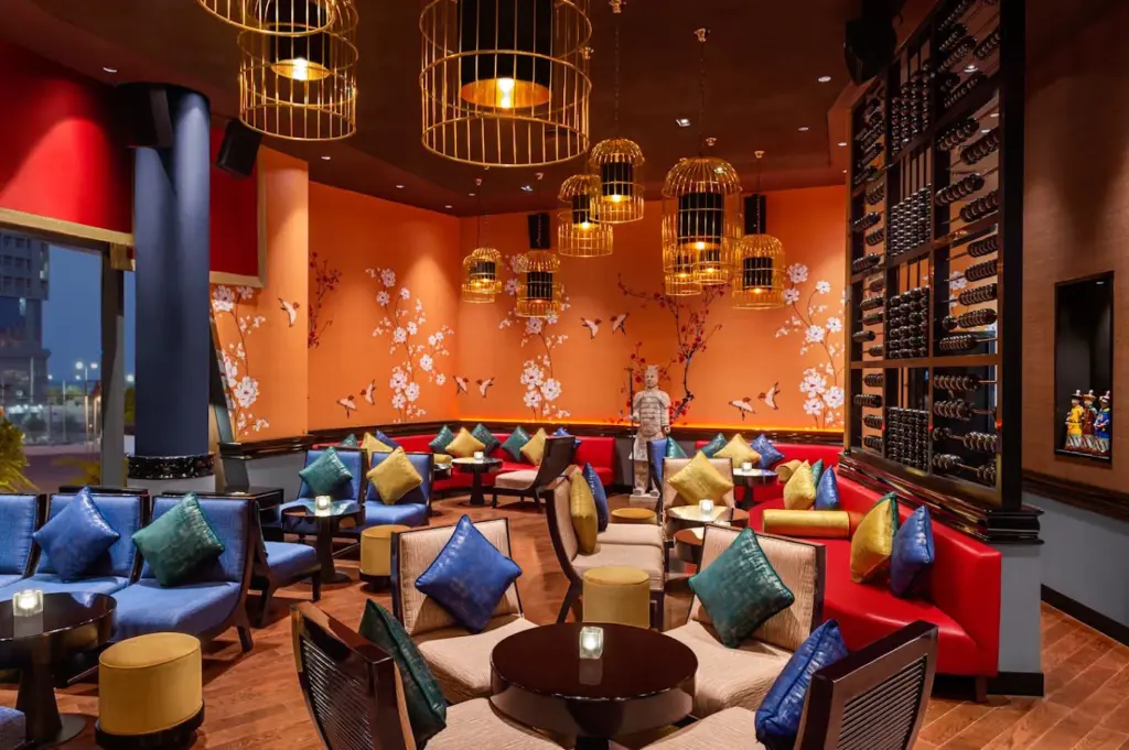 Karma Kafe by Buddha-Bar happy hours in Ras Al Khaimah with sunset drinks