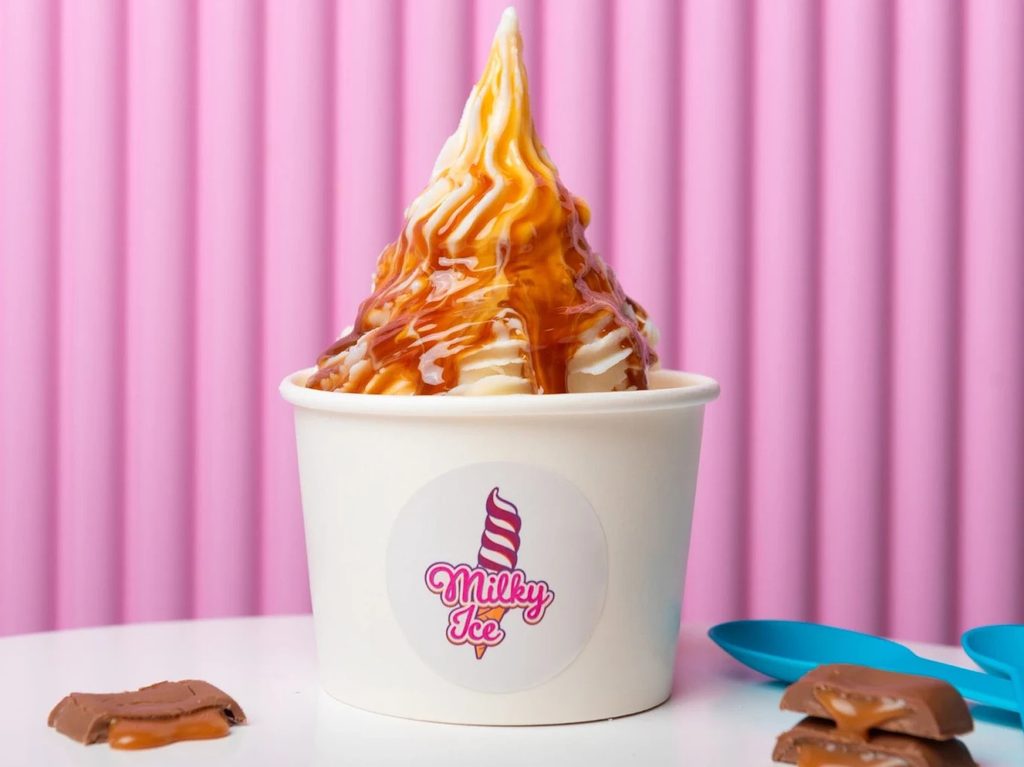 Milky Ice colourful ice cream in Al Hamra RAK